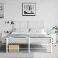 Nachtkastjes 2 st 34,5x39x44 cm staal wit