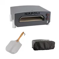 NAPOLI Elektrische Pizzaoven Pakket
- Napoli 
- Kleur: Antraciet  
- Afmeting: 57,4 cm x 23 cm x 47 cm