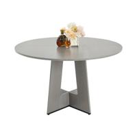 VEVOR Ronde Eettafel Keukentafel Houten (Alleen Tafel) Eettafel 120cm Grijs