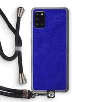 Majorelle Blue: Samsung Galaxy A31 Transparant Hoesje met koord