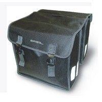 Basil mara xl dubbele fietstas - 35l - waterafstotend - reflecterend - zwart
