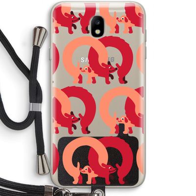 Dogs: Samsung Galaxy J7 (2017) Transparant Hoesje met koord