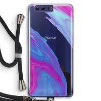 Zweverige regenboog: Honor 9 Transparant Hoesje met koord