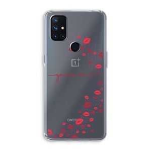 Kusjes: OnePlus Nord N10 5G Transparant Hoesje