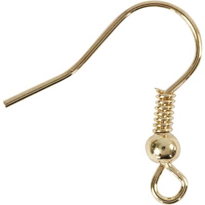 Creativ Company Oorbelhaaken, l: 18 mm, goud, 10 stuk/ 1 doos