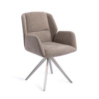 Jesper Home Draaibare Eetkamerstoel 'Myoko' Turn Steel, kleur Greystones