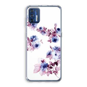 Waterverf bloemen: Motorola Moto G9 Plus Transparant Hoesje