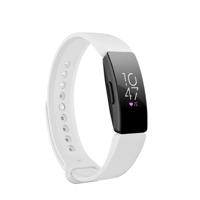 Slimme horloge snap bevestiger polsband horlogeband voor Fitbit Inspire HR (wit)