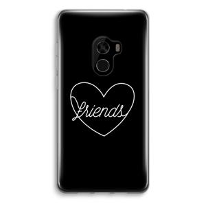 Friends heart black: Xiaomi Mi Mix 2 Transparant Hoesje