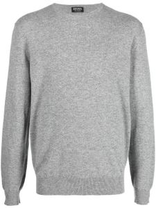 Zegna pull en cachemire à col rond - Gris