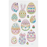 Creativ Company Diamond stickers, paaseieren, vel 10x16 cm, 1 vel