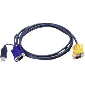 ATEN KVM Aansluitkabel [1x VGA-stekker, USB 1.1 stekker A - 1x SPHD-18-stekker] 3.00 m Zwart