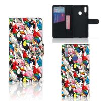 Huawei Y7 (2019) | Telefoonhoesje | Met pasjeshouder | Birds
