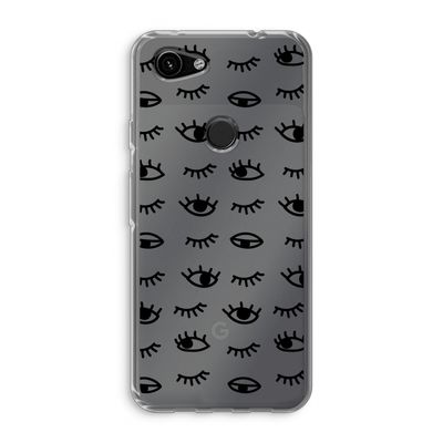 Eye pattern #2: Google Pixel 3a Transparant Hoesje