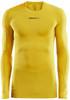 Craft 1906856 Pro Control Compression Tee LS Unisex - Yellow - XS - thumbnail