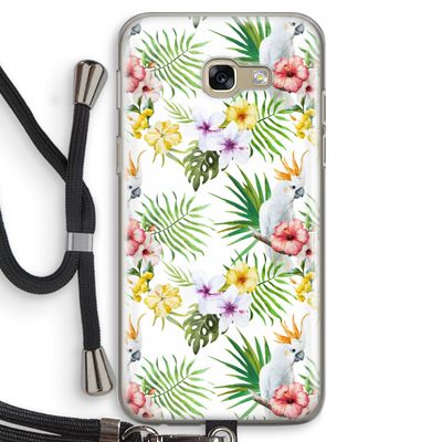 Gele kuif: Samsung Galaxy A5 (2017) Transparant Hoesje met koord