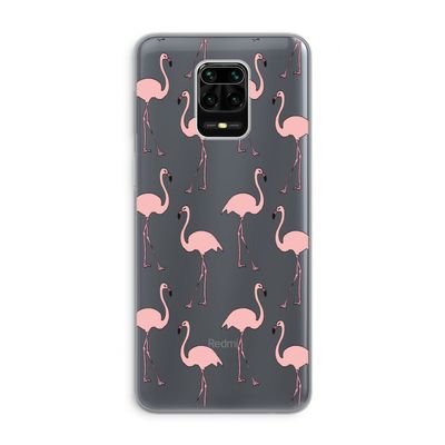 Anything Flamingoes: Xiaomi Redmi Note 9 Pro Transparant Hoesje