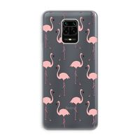 Anything Flamingoes: Xiaomi Redmi Note 9 Pro Transparant Hoesje