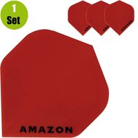 Amazon Plain Dartflights - Rood - thumbnail