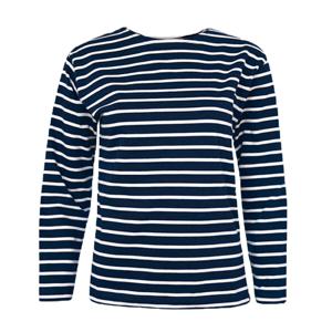 Classic Breton Navy Natural Shirt Dames