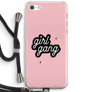 Girl Gang: iPhone 5 / 5S / SE Transparant Hoesje met koord
