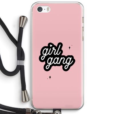 Girl Gang: iPhone 5 / 5S / SE Transparant Hoesje met koord