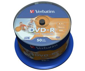 Verbatim 43533 lege dvd 4,7 GB DVD-R 50 stuk(s)