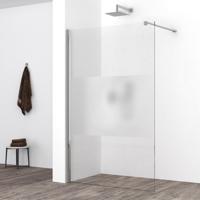 Wiesbaden Comfort Inloopdouche 110x200cm - Nano Gecoat Helder/Melkglas