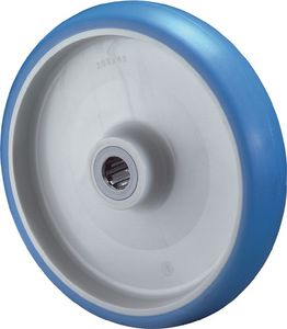 BS Rollen Reserve-wiel | wiel-d. 150 mm draagvermogen 200 kg | polyurethaan | as-d. 15 mm naaflengte 44 mm | 1 stuk - B36.150 B36.150