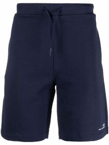 A.P.C. short de jogging à logo imprimé - Bleu