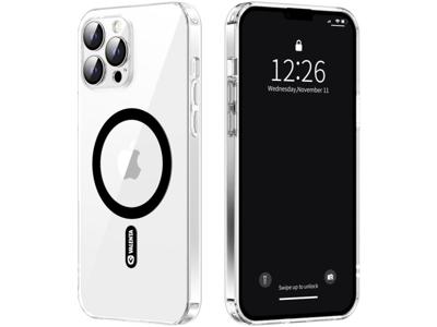 Valenta Valenta Tempered Glass Back Cover MagSafe Case Apple iPhone 14 Pro Max Clear