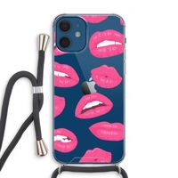 Bite my lip: iPhone 12 Transparant Hoesje met koord