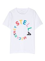 Stella McCartney Kids t-shirt en coton à logo imprimé - Blanc