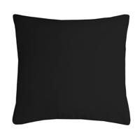 Stof Textile sierkussen Nelson - zwart - 40 x 40 cm - bank kussens - polyester Stof Textile sierkussen Nelson - zwart - 40 x 40 cm - bank kussens - polyester