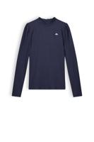 NoBell Meisjes shirt soft rib jersey - Kobus - Navy blauw - thumbnail