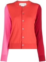 Comme Des Garçons Girl pull colour block à col rond - Rouge