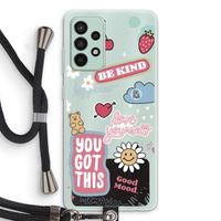 Positivity: Samsung Galaxy A52s 5G Transparant Hoesje met koord