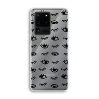 Eye pattern #2: Samsung Galaxy S20 Ultra Transparant Hoesje
