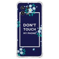 Xiaomi 13 Anti Shock Case Flowers Blue DTMP - thumbnail