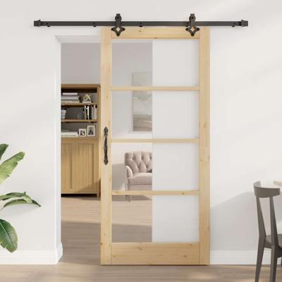 Schuifdeur met Hardware Set 'ORKDAL'van Massief Hout & Glas