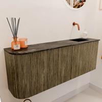 Toiletmeubel Mondiaz Joya Dlux | 111.6 cm | Meubelkleur Dusk | Faye wastafel Lava Wasbak Rechts | Zonder kraangat(en) Toiletmeubel Mondiaz Joya Dlux | 111.6 cm | Meubelkleur Dusk | Faye wastafel Lava Wasbak Rechts | Zonder kraangat(en)