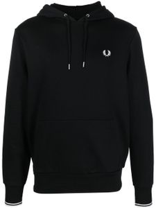 Fred Perry hoodie à logo brodé - Noir