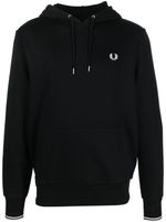 Fred Perry hoodie à logo brodé - Noir - thumbnail