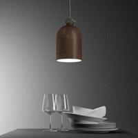 Lampenkap roest &apos;Bell XS&apos; corten afwerking 130mm