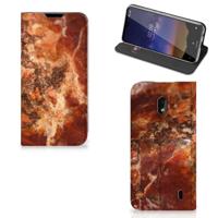 Nokia 2.2 | Standcase | Marmer Bruin