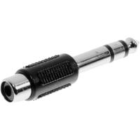 TRU COMPONENTS Jackplug-adapter Jackplug male 6,3 mm - Cinch-koppeling Stereo Aantal polen: 3 Inhoud: 1 stuk(s)