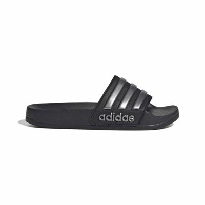 adidas Adilette Shower Slippers Kids Zwart Zilver Zwart