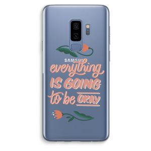 Optimistic flower girl: Samsung Galaxy S9 Plus Transparant Hoesje