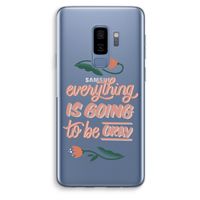 Optimistic flower girl: Samsung Galaxy S9 Plus Transparant Hoesje