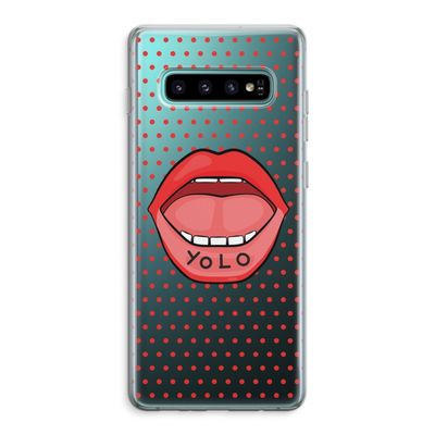 Yolo Denise: Samsung Galaxy S10 Plus Transparant Hoesje